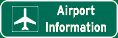 Harrisburg International Airport Information sign